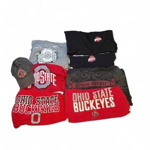 Ohio State Buckeyes T-Shirt & Apparel Lot - Red, Gray, Black